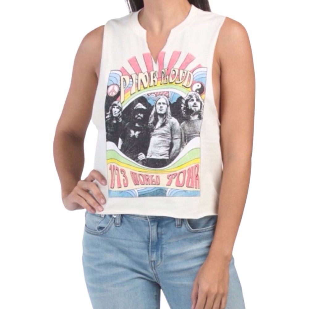 Pink Floyd Notched Muscle Tank (NWOT) (Size: Large)